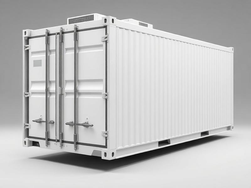 Working Reefer 20ft Refrigerated shipping container at Vanta Piraeus depot